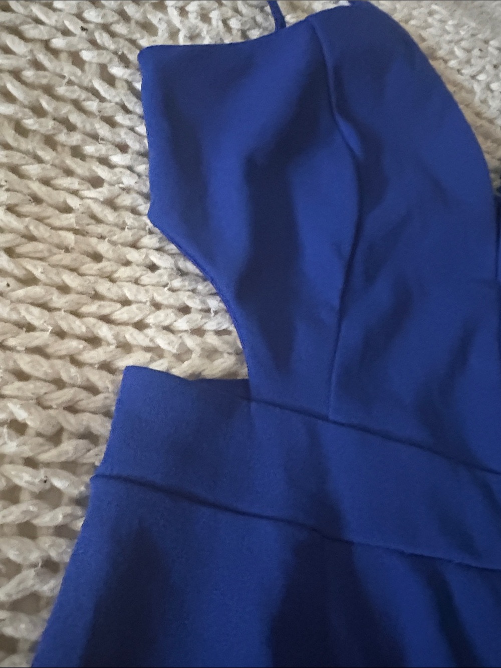 Women's Royal Blue Spaghetti-Strap Jumpsuit - Picture 3 of 9